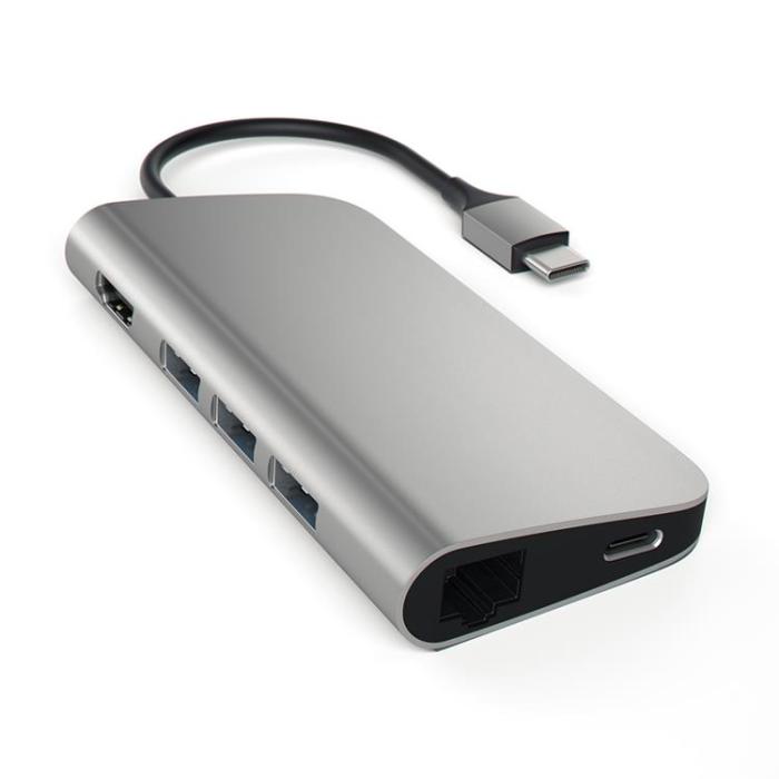 Satechi - Satechi USB-C Multi-Port Adapter 4K Gigabit Ethernet - Space Grå