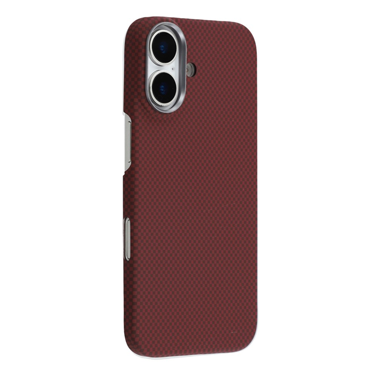 iPhone 17 Mobilskal MagSafe Carbon Fiber - Vinröd | 2353 | AlltMobil