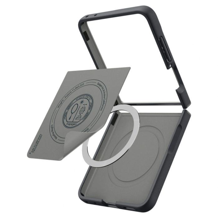 Spigen - Spigen Mobilskal För Galaxy Z Flip 8 Magsafe Nano Pop - Svart Sesame