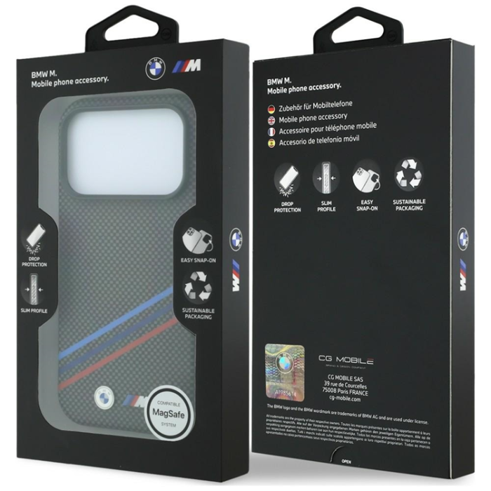 BMW - BMW Mobilskal För iPhone 18 Pro/17 Pro Magsafe M Quadrille Kevlar Print