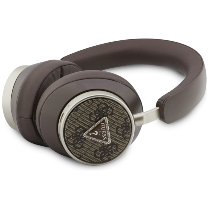 Guess - Guess Over-Ear Hörlurar ENC Bluetooth 4G Triangle Logo - Brun