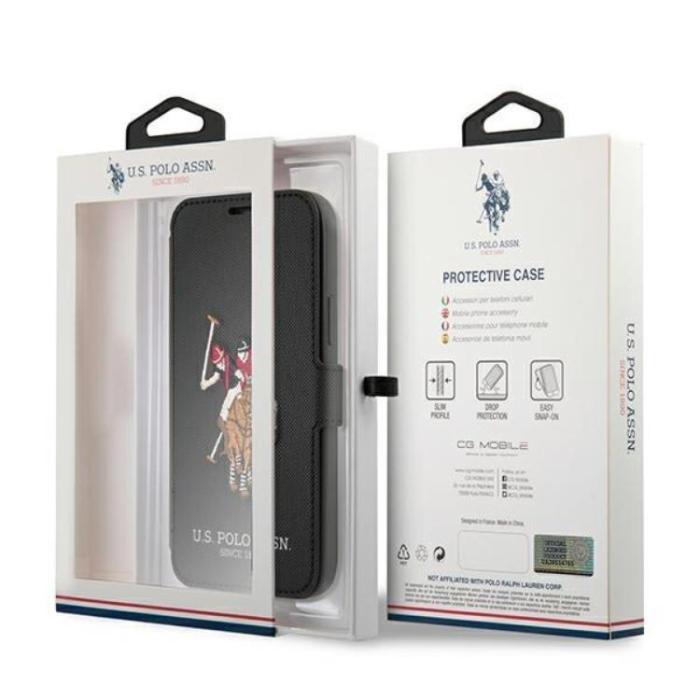 US Polo - US Polo Embroidery Collection Fodral iPhone 12 Pro Max - Svart