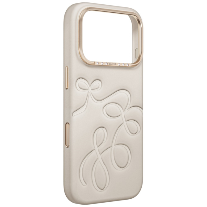UNIQ - UNIQ Mobilskal För iPhone 18 Pro/17 Pro Coehl Cloude - Beige