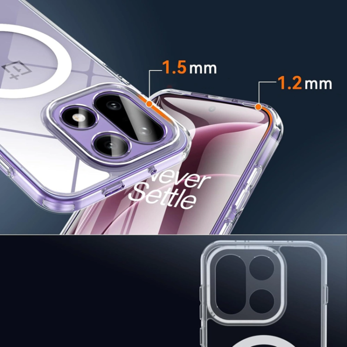 Tech-Protect - Tech-Protect Mobilskal För OnePlus 15 MagSafe Flexair Hybrid - Clear