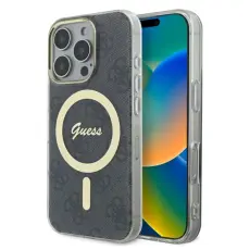 Guess - Guess iPhone 16 Pro Max Mobilskal MagSafe IML 4G - Svart