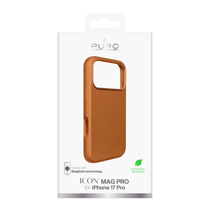 Puro - Puro iPhone 17 Pro Max Mobilskal Magsafe Liquid Silikon - Orange