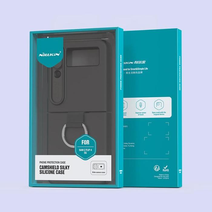 UTGATT1 - Nillkin Galaxy Z Flip 4 Mobilskal CamShield Silky - Lila