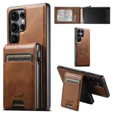 SUTENI - SUTENI Mobilskal f&ouml;r Galaxy S25 Ultra MagSafe Korth&aring;llare H19 - Brun