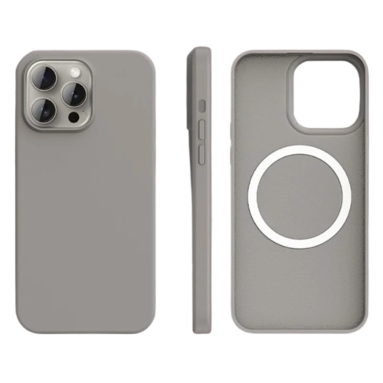 iPhone 12/12 Pro Mobilskal MagSafe Ultra Thin Silikon (Grå) | 2353 | AlltMobil