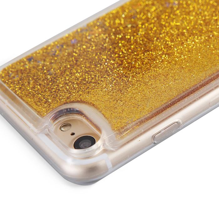UTGATT5 - Glitter skal till Apple iPhone 8 - Guld