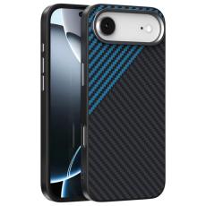 ABEEL - ABEEL iPhone 17 Air Mobilskal MagSafe Carbon Fiber - Svart / Blå