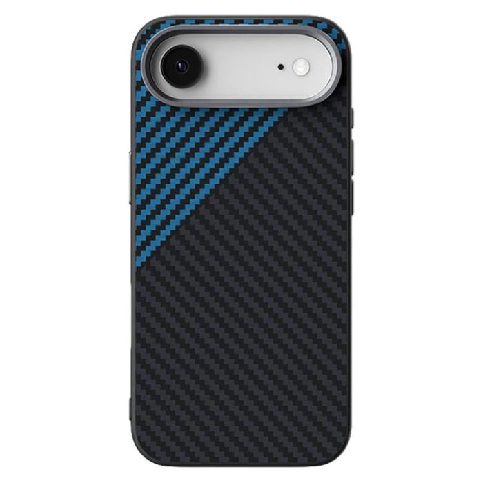 ABEEL - ABEEL iPhone 17 Air Mobilskal MagSafe Carbon Fiber - Svart / Blå
