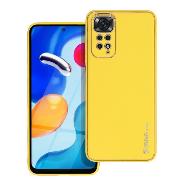 Forcell - Xiaomi Redmi Note 11/11S Skal Forcell Läder Gul