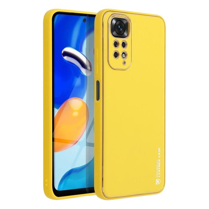 Forcell - Xiaomi Redmi Note 11/11S Skal Forcell Läder Gul