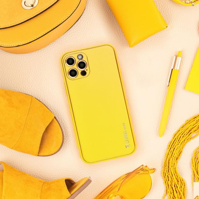 Forcell - Xiaomi Redmi Note 11/11S Skal Forcell Läder Gul