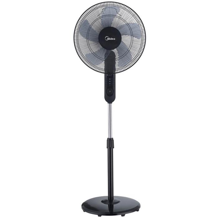 Midea - Midea Golvfläkt 3 Hastigheter och Fjärrkontroll - Svart