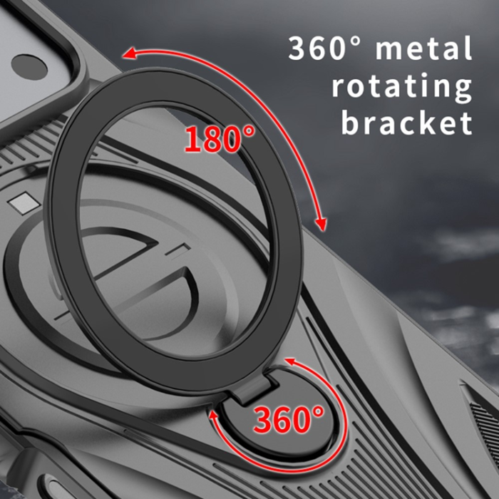 A-One Brand - iPhone 17 Pro Mobilskal MagSafe Rotating Kickstand Shockproof