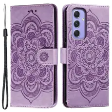 OEM - Samsung Galaxy S26 Pl&aring;nboksfodral Konstl&auml;der Mandala Tryck - Lila