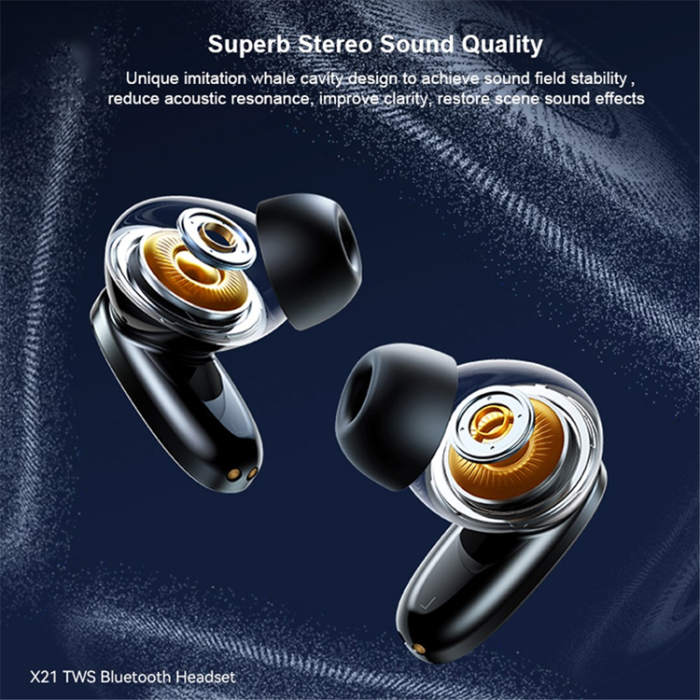 XUNDD - XUNDD TWS Trådlösa V5.3 Bluetooth Hörlurar In-ear ENC X21