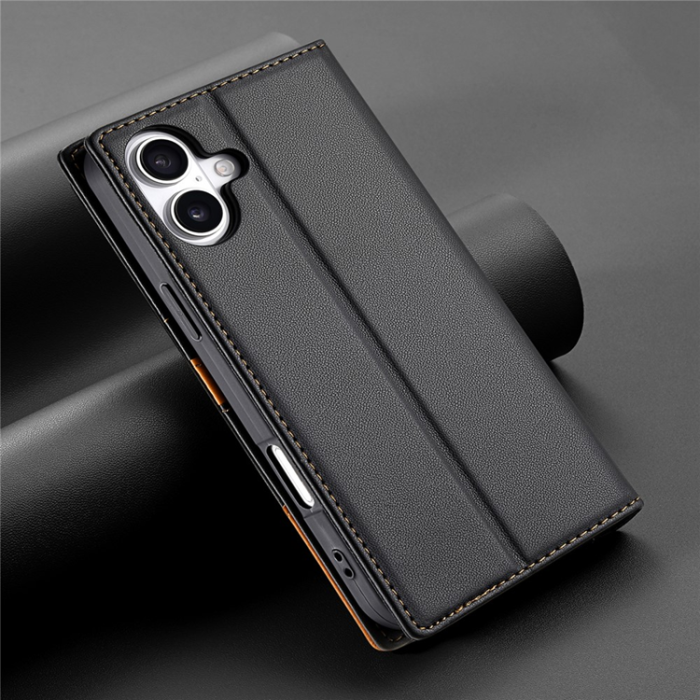 N.BEKUS - N.BEKUS iPhone 17 Plånboksfodral RFID Blocking P3 - Svart