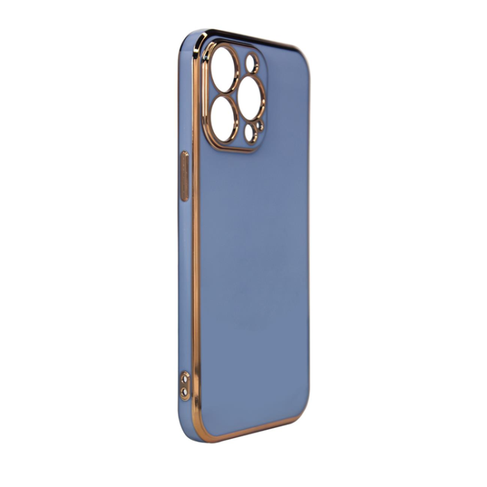 OEM - iPhone 12 Pro Max Skal Lighting Med Gelram - Blå