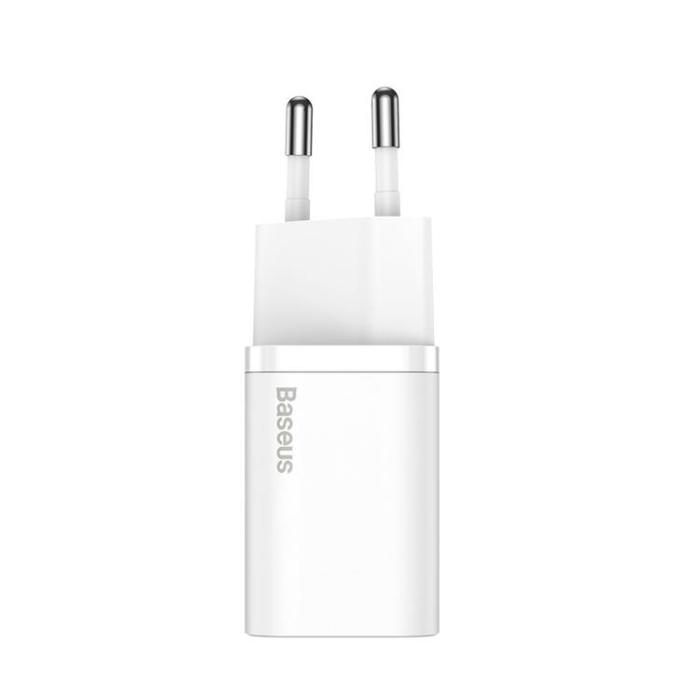BASEUS - Baseus Super Väggladdare USB-C 25W - Vit