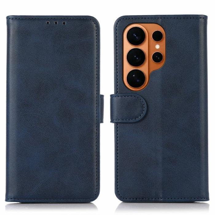 OEM - Samsung Galaxy S26 Ultra Plånboksfodral Konstläder Med Ställning - Blå
