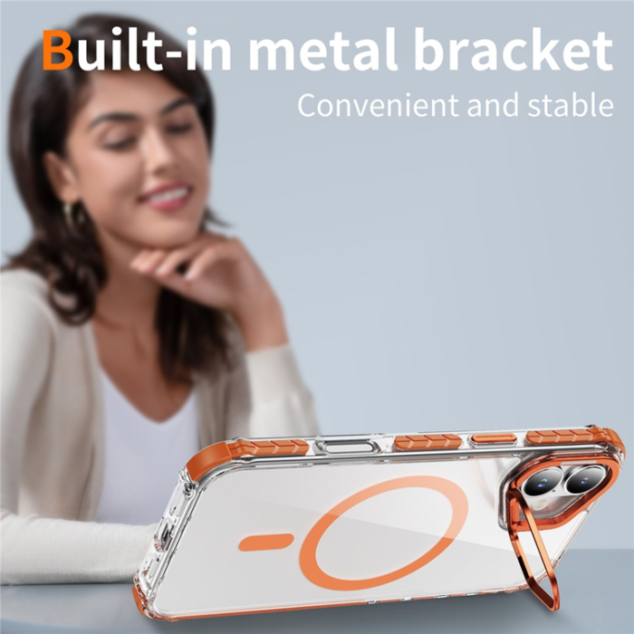 A-One Brand - iPhone 17 Mobilskal MagSafe Kickstand - Orange