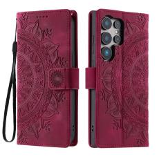 OEM - Samsung Galaxy S26 Ultra Pl&aring;nboksfodral Impr&auml;ntat Konstl&auml;der - Rosa