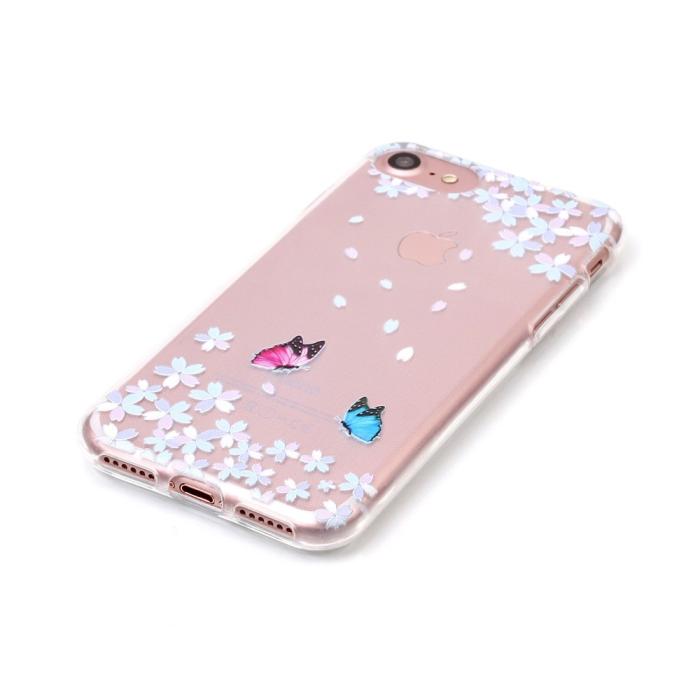A-One Brand - FlexiSkal till iPhone 7/8/SE 2020 - Pair of Butterflies