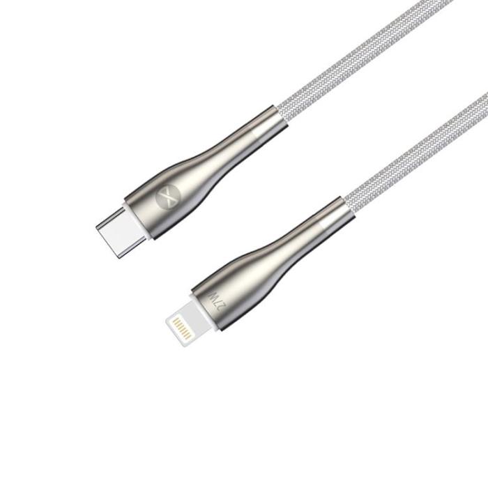 Forever - Forever Sleek USB-C till Lightning kabel 1m 27W - Vit
