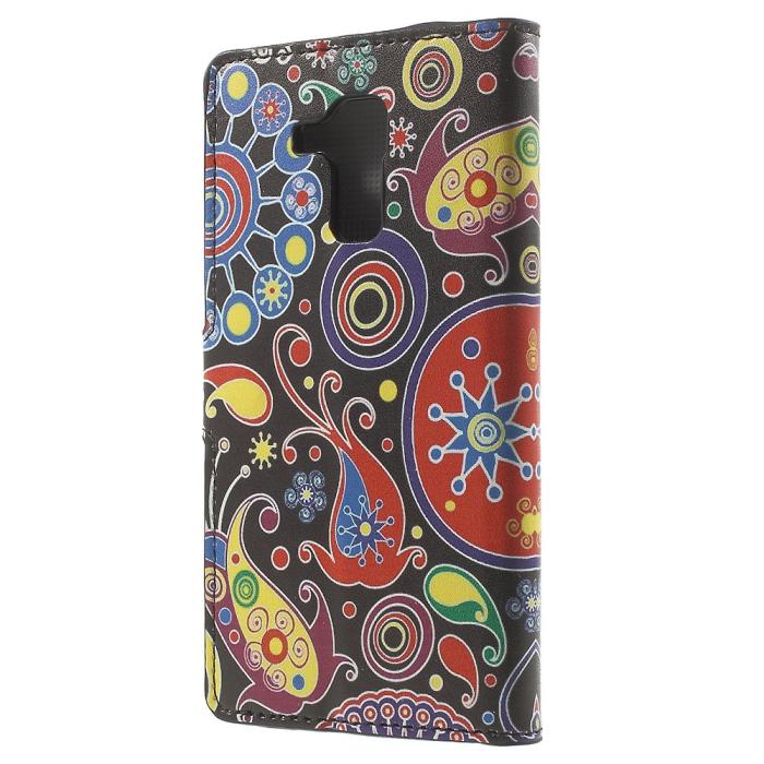 OEM - Plånboksfodral till Huawei Honor 7 Lite - Paisley Flowers