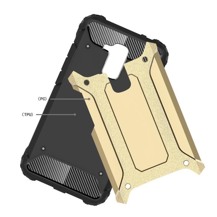 UTGATT5 - Hybrid Armor Mobilskal till Huawei Honor 7 Lite - Silver