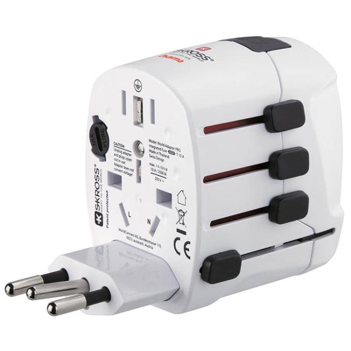 Hama - HAMA Reseadapter Världen Pro EU-WORLD 3-stift