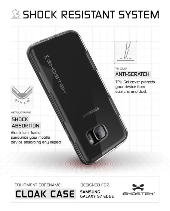 UTGATT5 - Ghostek Cloak Skal till Samsung Galaxy S7 Edge - Svart