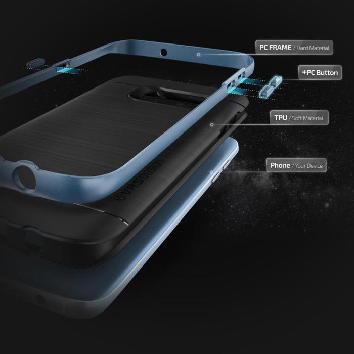 VERUS - Verus High Pro Shield Skal till Samsung Galaxy S7 Edge - Blå