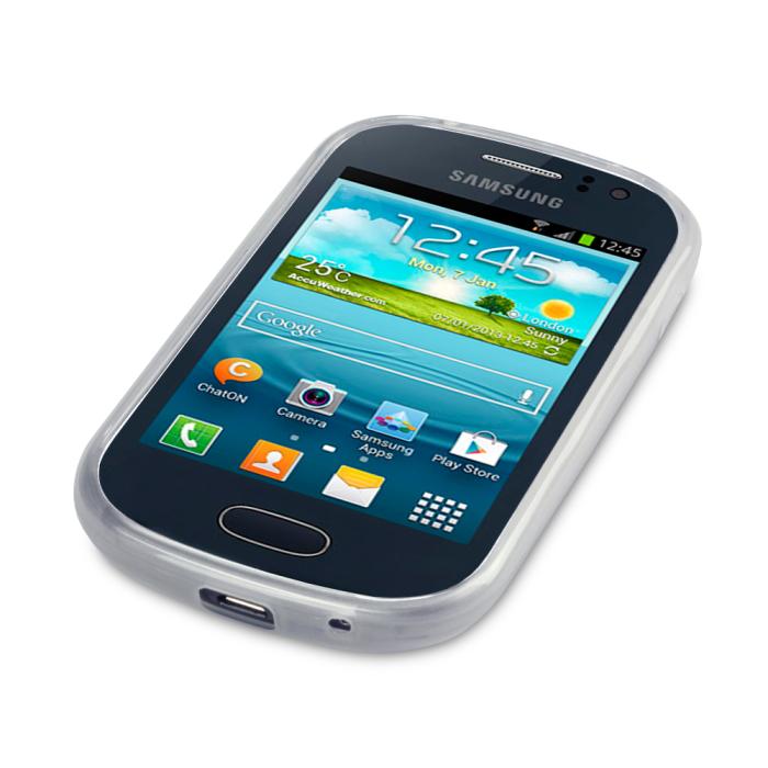 UTGATT4 - FlexiSkal till Samsung Galaxy Fame S6810 - Frosty White