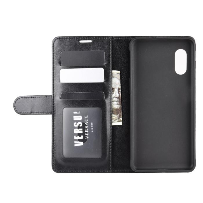 OEM - Läder Plånboksfodral Samsung Galaxy Xcover Pro - Svart