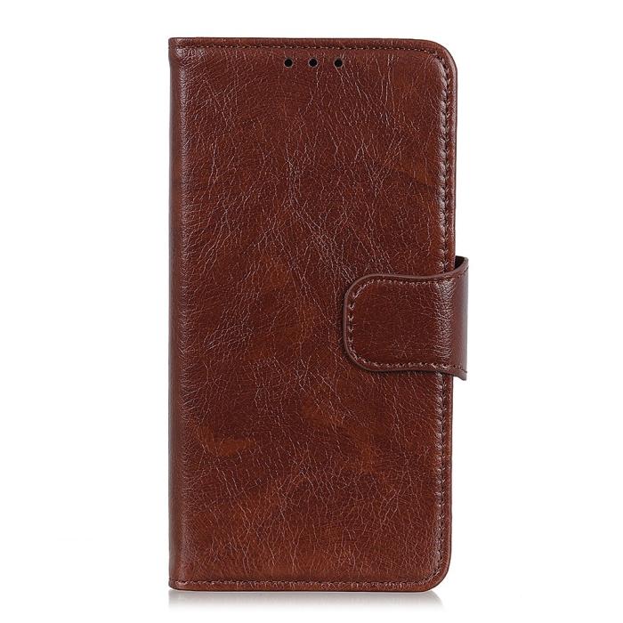 OEM - Nappa Äkta Läder Plånboksfodral Samsung Galaxy Xcover Pro - Brun