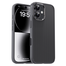 iPaky - IPAKY iPhone 17 Mobilskal Carbon Fiber - Grå