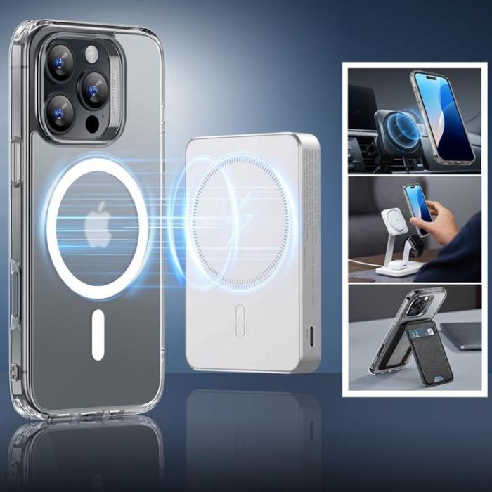 ESR - ESR iPhone 16 Pro Mobilskal Magsafe Halolock Och Härdat Glas