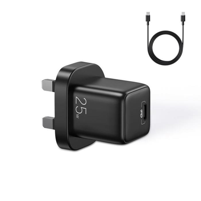 Joyroom - Joyroom UK Väggladdare USB-C 25W Till Typ-C Kabel - Svart