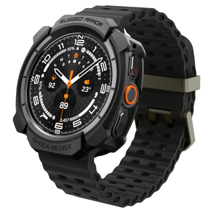 Spigen - Spigen Galaxy Watch Ultra 2 (47mm) Skal Rugged Armor - Matte Svart