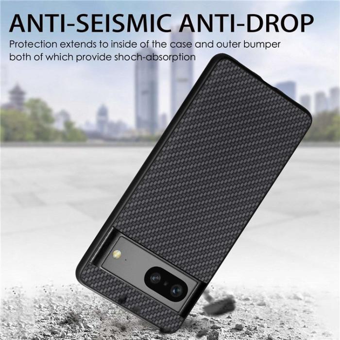 OEM - Google Pixel 7 Skal Carbon TPU - Svart