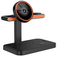 OEM - 3in1 Magnetisk Trådlös Laddare iPhone, Apple Watch, Airpods 15W