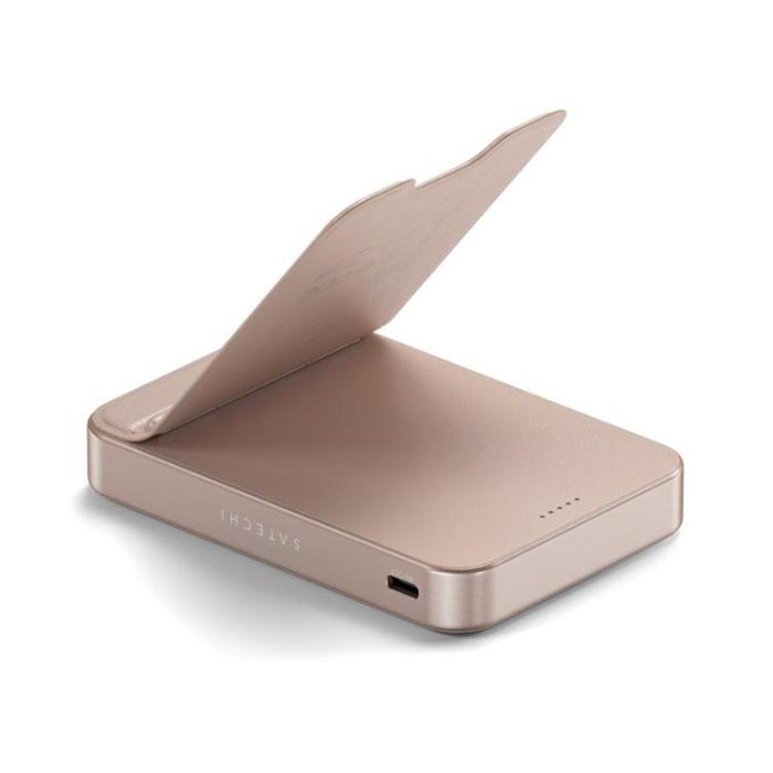 Satechi - Satechi Qi2 MagSafe Powerbank 10000mAh med Stativ - Desert Rose