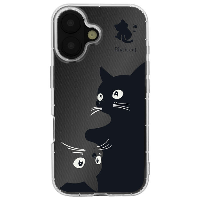 A-One Brand - iPhone 14 Mobilskal Ultra Trendy Cat - Clear