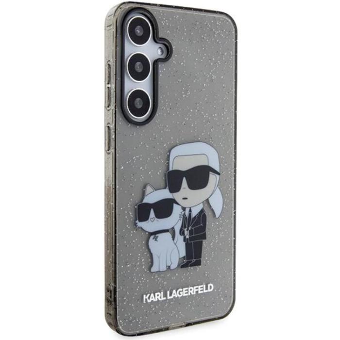 KARL LAGERFELD - Karl Lagerfeld Galaxy S24 Plus Mobilskal Glitter Karl & Choupette