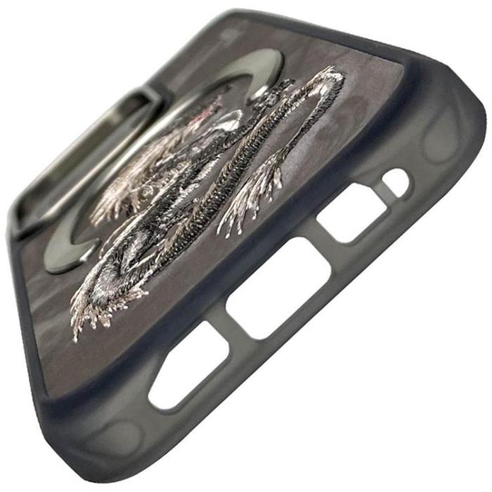 NIMMY - Nimmy iPhone 16 Pro Mobilskal MagSafe Dragon - Grå