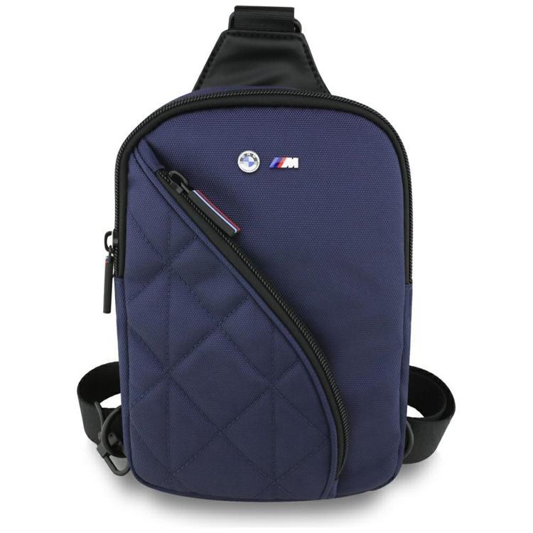 BMW Mobilväska Crossbody Nylon Pocket & Metal Logo BMCPBPNYPOV - Navy | 2353 | AlltMobil